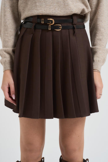 Gonna donna a pieghe moro - 3