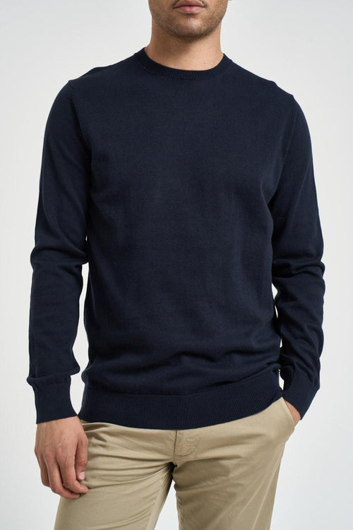 Maglia uomo girocollo blu notte