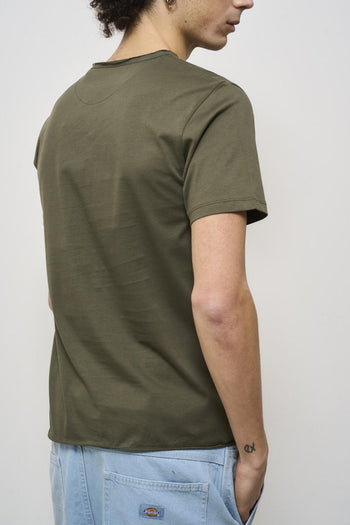 T-shirt uomo girocollo verde - 4