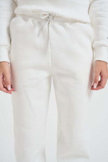 Pantalone tuta jogger donna bianca - 5