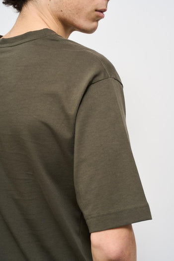 T-shirt uomo girocollo verde - 4