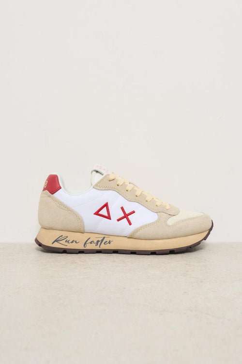 Sneakers uomo bianca e rossa