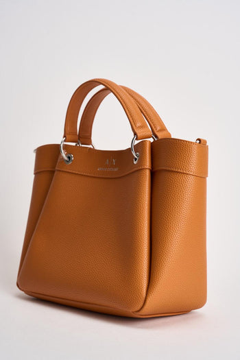 Borsa donna Shopping arancione - 3