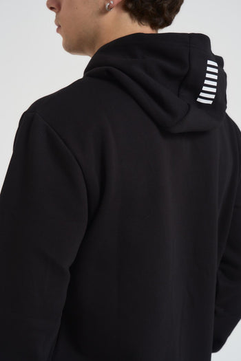 Felpa uomo con cappuccio nera - 4