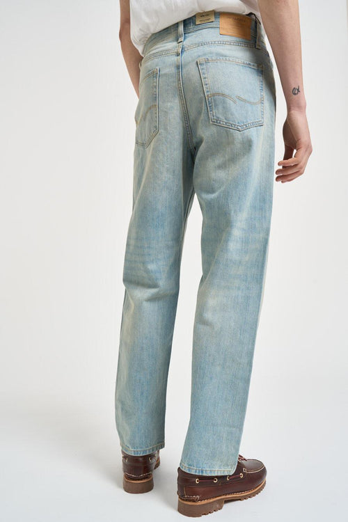 Jeans uomo gamba dritta in denim chiaro - 2
