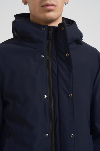 Giubbotto uomo con cappuccio blu notte - 6