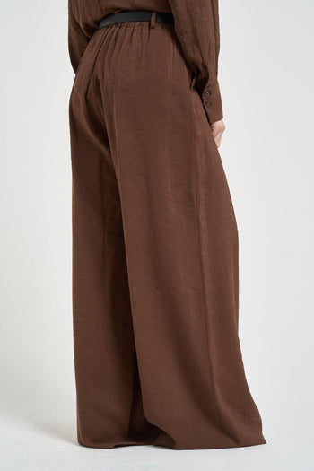 Pantalone donna gamba ampia moro - 3