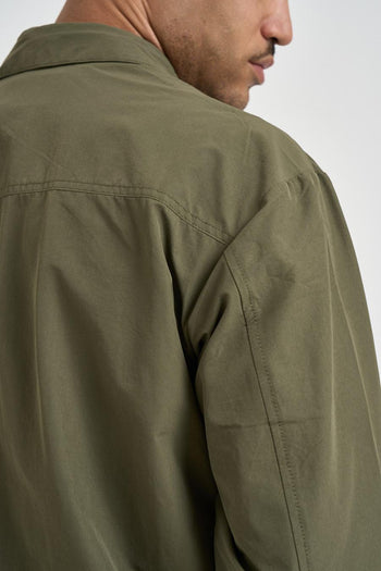 Giubbotto uomo a camicia verde militare - 6