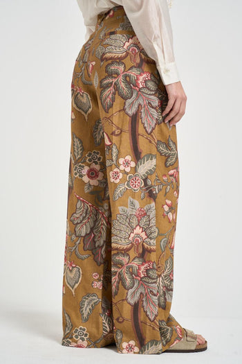 Pantalone donna a palazzo floreale - 4