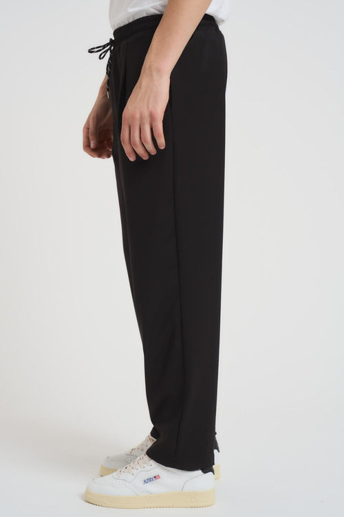 Pantalone uomo con elastico nero - 2
