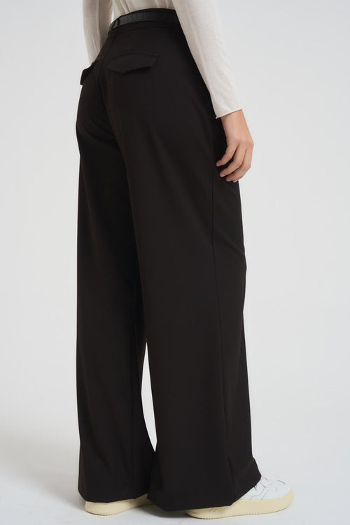 Pantalone donna a palazzo nero - 2