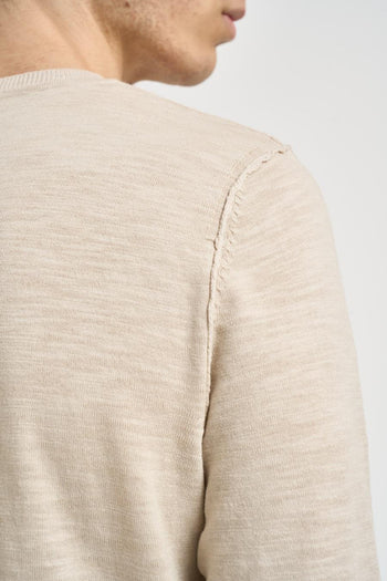Maglia uomo in maglia beige - 4