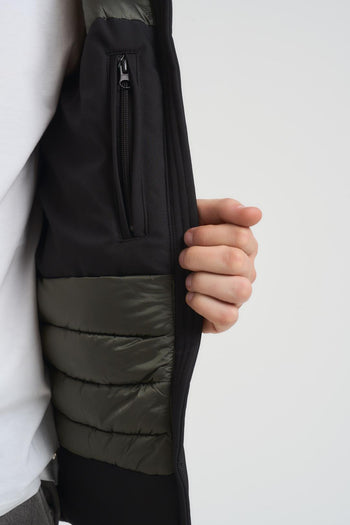 Giubbotto uomo con cappuccio nero - 9