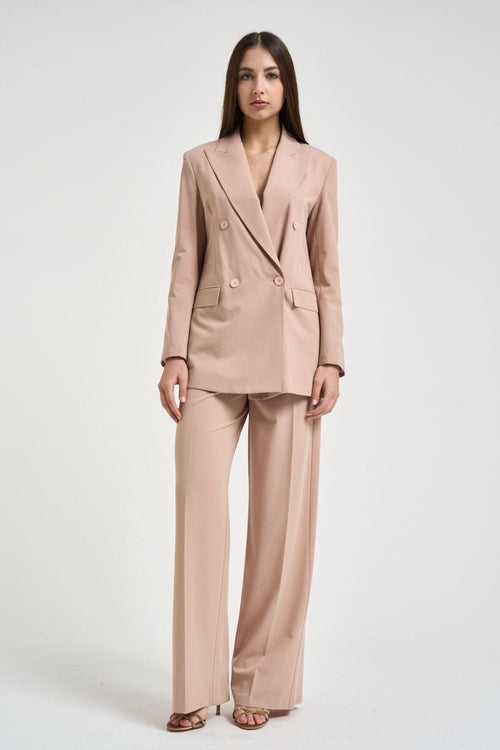 Giacca donna doppiopetto rosa