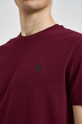 T-shirt uomo girocollo bordeaux - 3