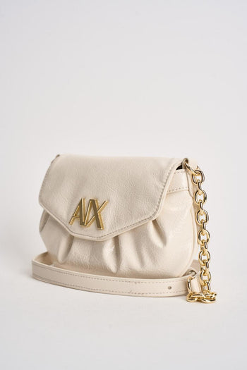 Borsa donna con logo panna - 3