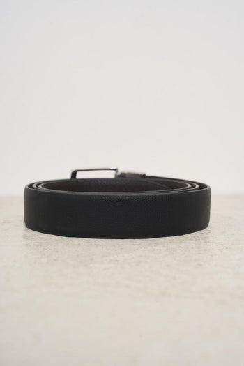 Black reversible men's belt - 3