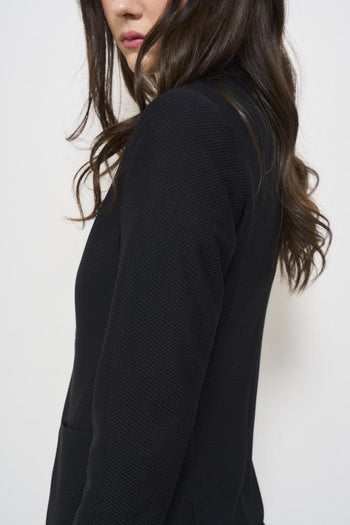 Women's black single breasted jacket - 5