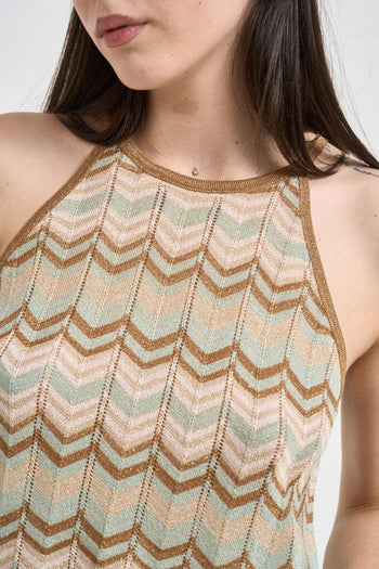 Top donna fantasia zig zag multicolor - 3