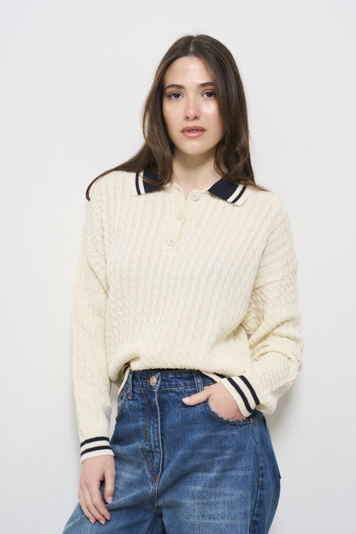 Polo donna panna