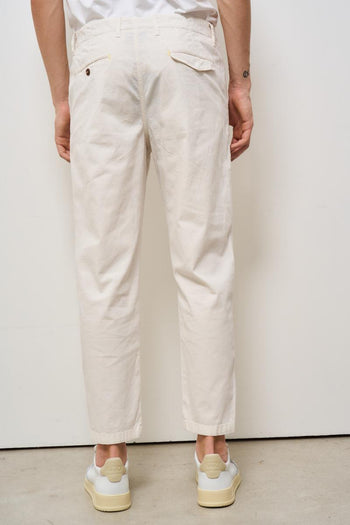 Pantalone uomo regular panna - 4
