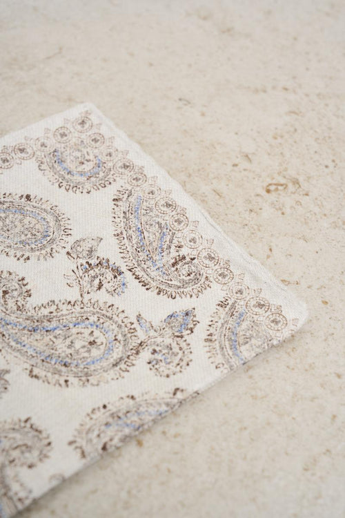Men's clutch bag in white pattern - 2