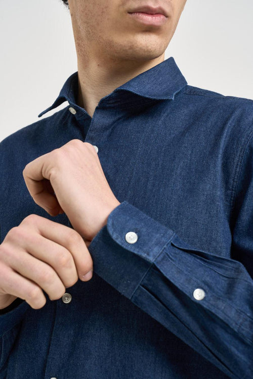 Camicia uomo blu scuro - 2