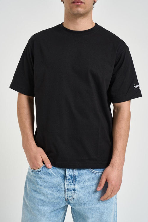 T-shirt uomo con stampa nera