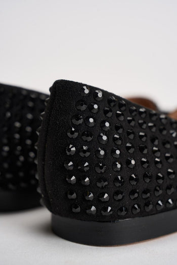 Ballerina donna con strass nera - 8