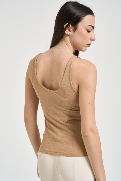 Top donna in lurex oro - 2