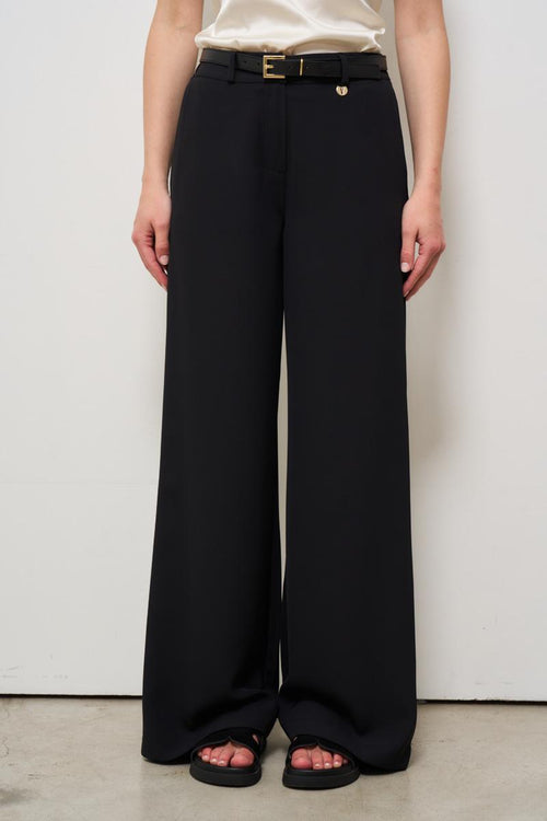 Pantalone donna a palazzo nero
