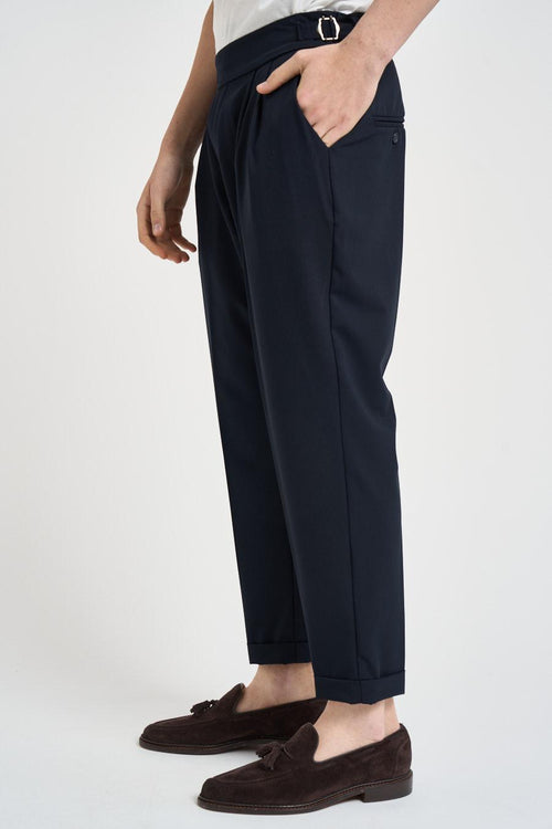 Pantalone uomo sartoriale blu - 2