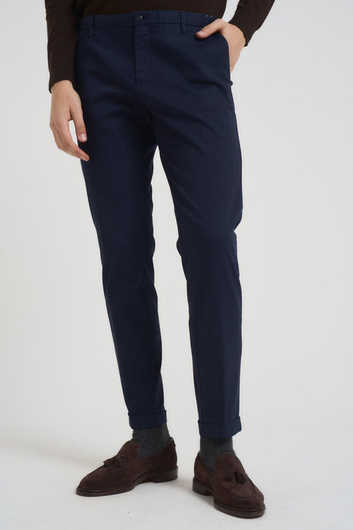 Pantalone uomo dritto blu