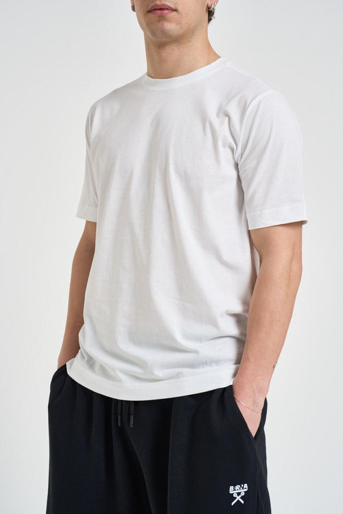 T shirt uomo girocollo bianca