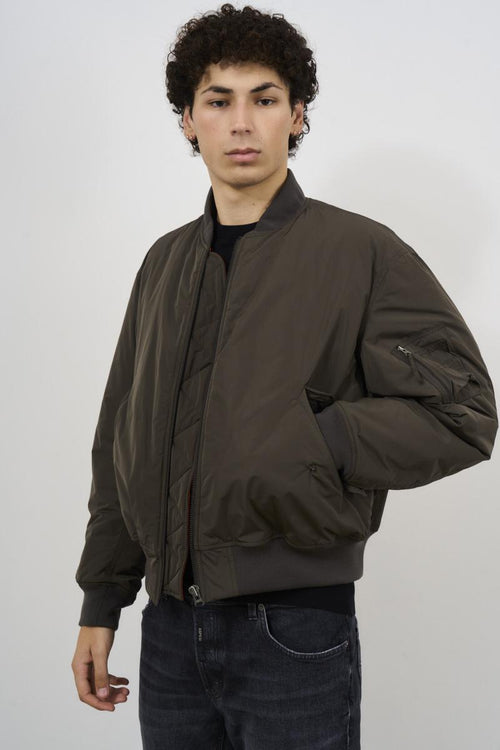 Bomber uomo verde militare - 2