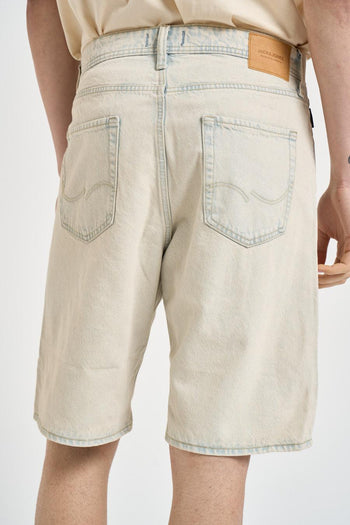 Bermuda uomo in denim lavaggio chiaro - 4