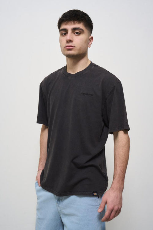 Men's black crew neck t-shirt - 2