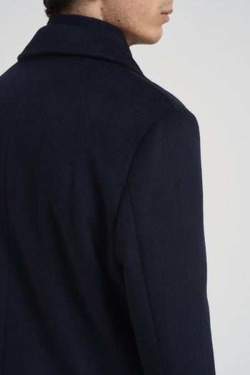 Cappotto uomo midi blu notte - 5