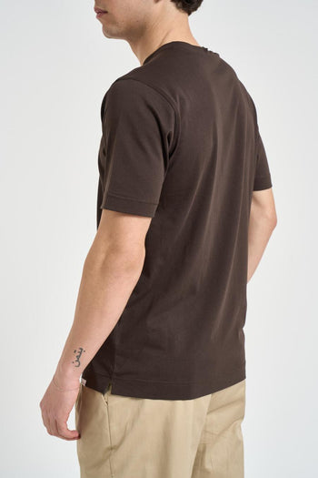 T shirt uomo girocollo marrone - 3