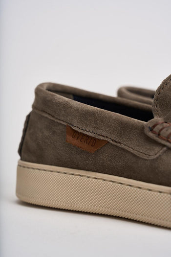 Mocassino uomo in suede tortora - 5