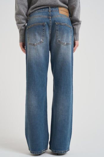 Jeans donna gamba dritta denim chiaro - 4