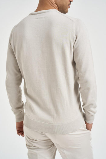 Maglia uomo girocollo perla - 4