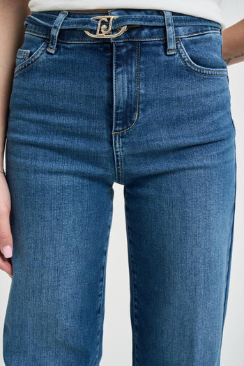 Jeans donna "Good flare" in denim scuro - 3