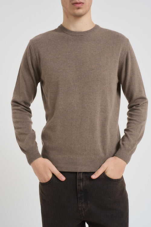 Maglia uomo girocollo tortora