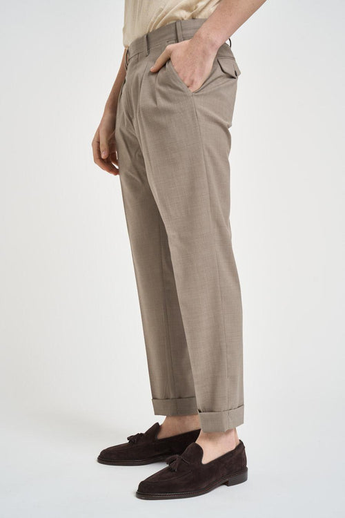 Pantalone uomo chino beige - 2