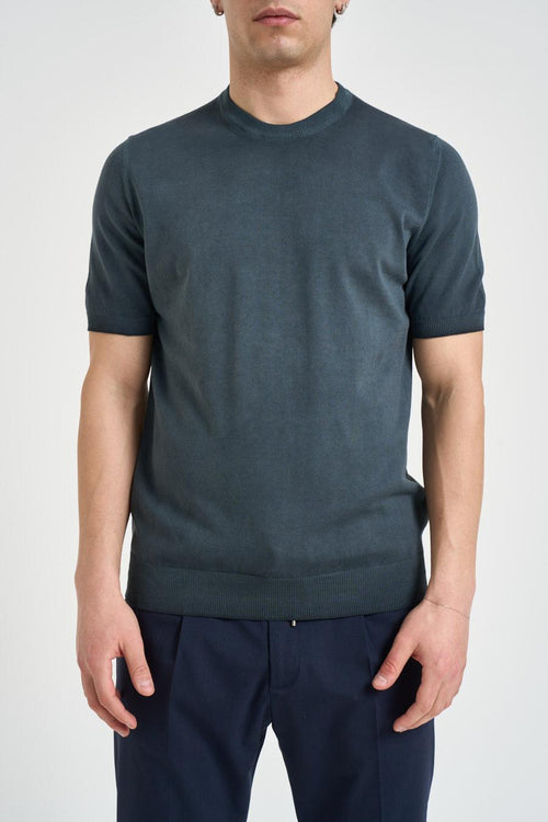 T-shirt uomo in maglia antracite