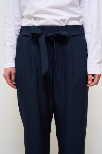 Pantalone donna carrot fit blu - 5