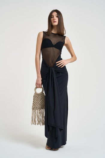 Borsa donna Maronti con strass oro - 4