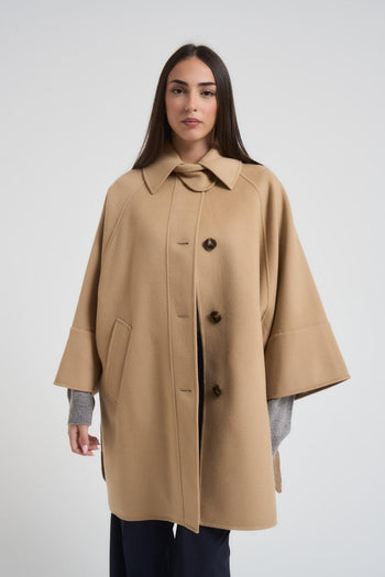 Cappotto in doppio drap di lana cammello - 4