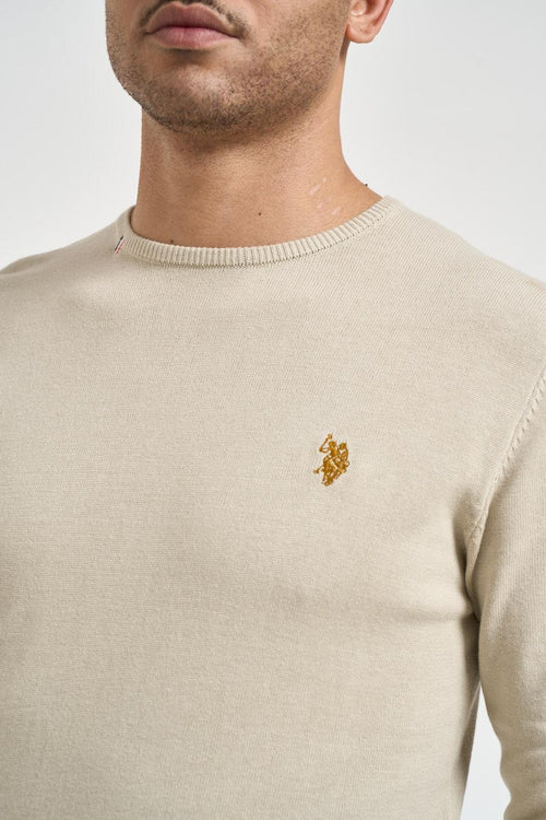 Maglia uomo girocollo beige - 2